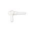 Picture of 17/64'' MAXFLOW SPOUT WHITE WITH BARBS