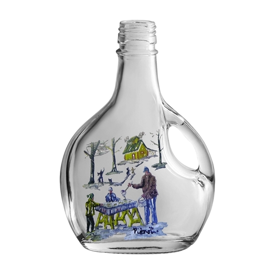 Picture of GLASS BOTTLE BASQ.250ML 4/IMAGES
