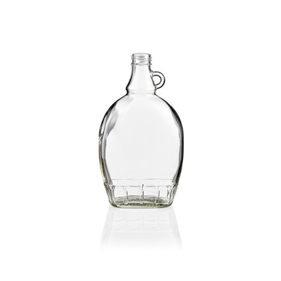 Picture of GLASS BOTTLE FLAT 8 OZ (CS/12)