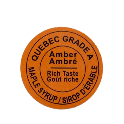 Picture of GRADING LABEL QUEBEC AMBER 2015 STANDARDS (RL/500)