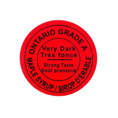 Picture of GRADING LABEL ONTARIO VERY DARK 2015 STANDARD (500)