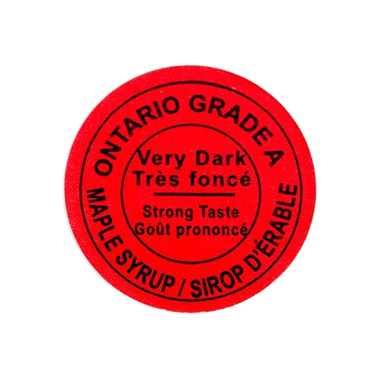 Picture of GRADING LABEL ONTARIO VERY DARK 2015 STANDARD (500)