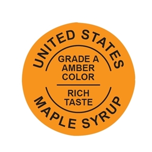 Picture of GRADING LABELS U.S. AMBER