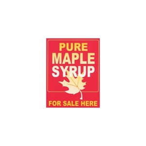 Picture of SIGN PLASTIC 24"X 36"PURE MAPL