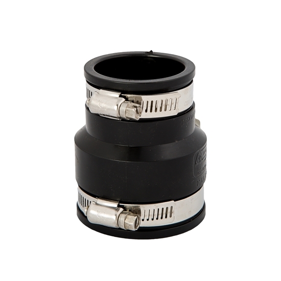 Picture of RUBBER COUPLING 1-1/2" X 1-1/4" + CLAMPS