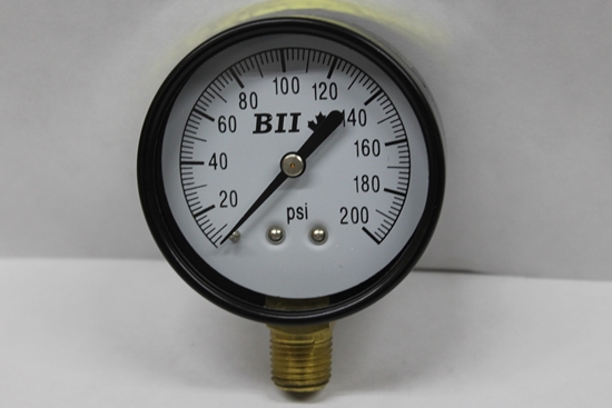 Picture of PRESSURE GAUGE 200PSI 2-1/2" BOTTOM LEAD FREE