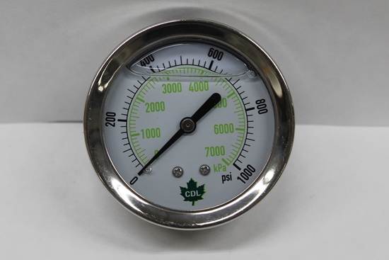 Picture of GLYCERINE GAUGE 1000PSI 2.5" REAR OUT